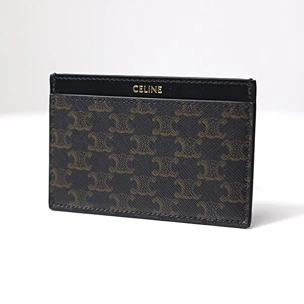 CELINE トリオンフキャンバス カードホルダー 10B702BQ4.38NO