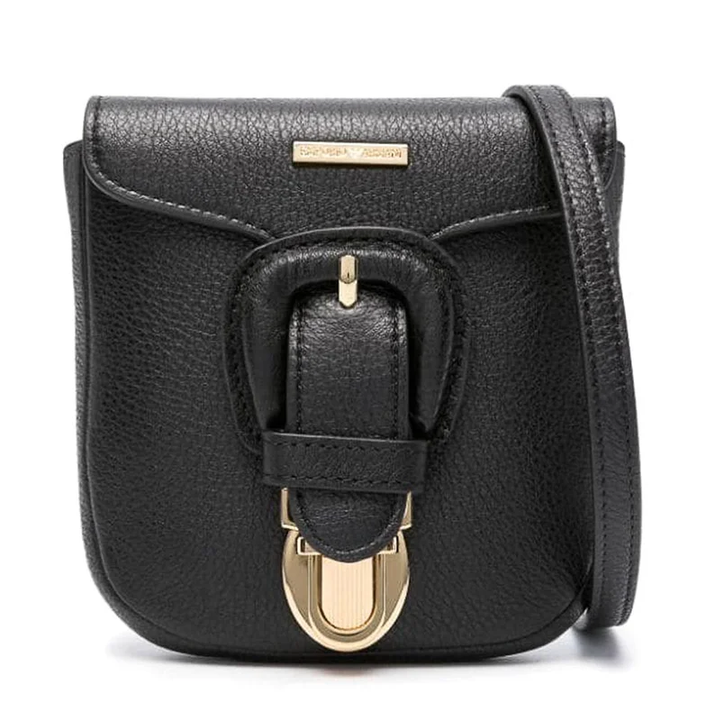 EMPORIO ARMANI バックル付き ミニショルダー Y4R540 Y725A 80001 ブラック