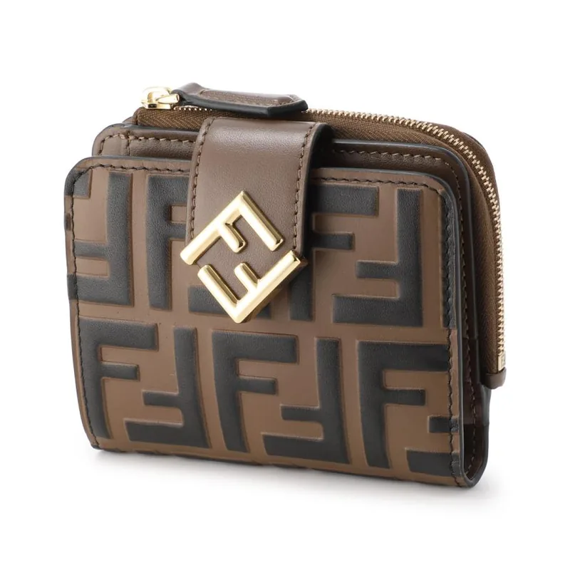 FENDI FFダイヤモンド 二つ折り財布（小銭入れ付き）