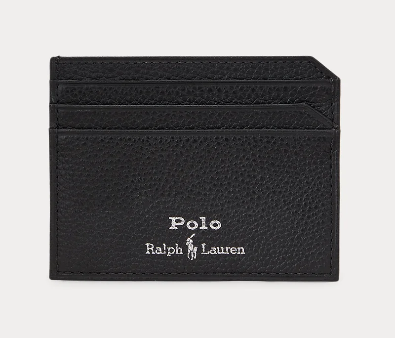 Polo Ralph Lauren ペブルド レザー カードケース 405963226001 ブラック