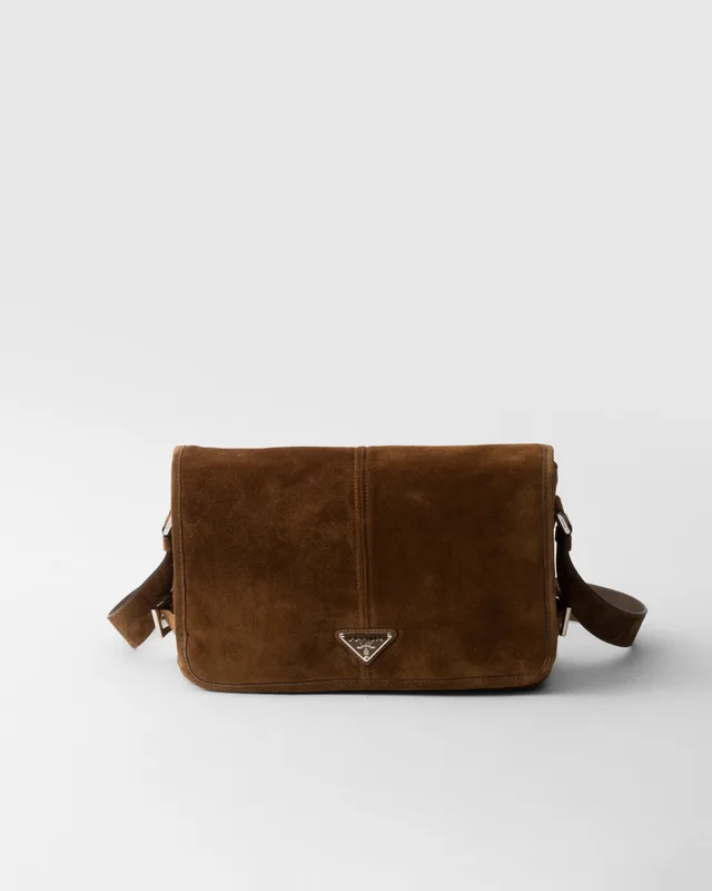 PRADA スエード ショルダーバッグ 2VD073 2C4S(ココア。本人の品はもう少し明るい色)
